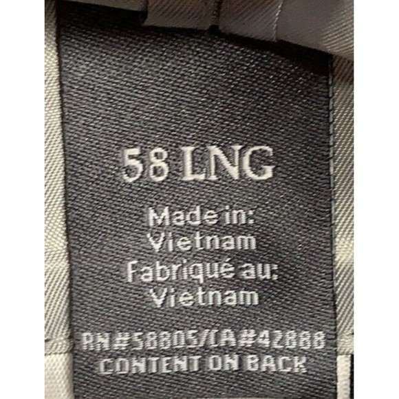 GS Perfect Fit Blazer Mens Size 58 Long Gray Notch Single Vented 4 Button Sleeve - Picture 10 of 16